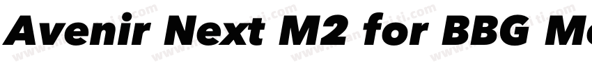 Avenir Next M2 for BBG Medium字体转换